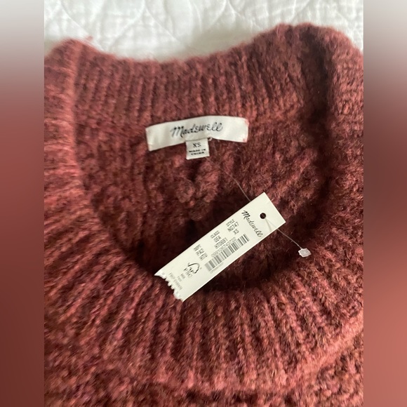 Madewell Pointelle Cayden Balloon-Sleeve Sweater - Picture 4 of 5